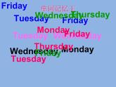 人教精通版小學(xué)英語四下 Unit4 There are seven days in a week.(Lesson23) 課件