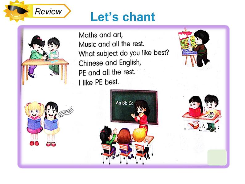 人教精通版小学英语四下 Unit3 What subject do you like best？(Lesson16) 课件第2页