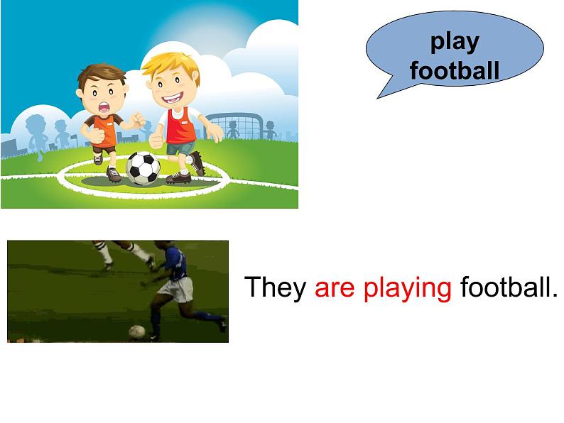 人教精通版小学英语五下 Unit6 We are watching the games.(Lesson31) 课件06