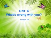 人教精通版小学英语五下 Unit4 What's wrong with you？(Lesson23) 课件