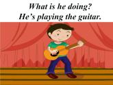 人教精通版小學(xué)英語五下 Unit6 We are watching the games.(Lesson33) 課件