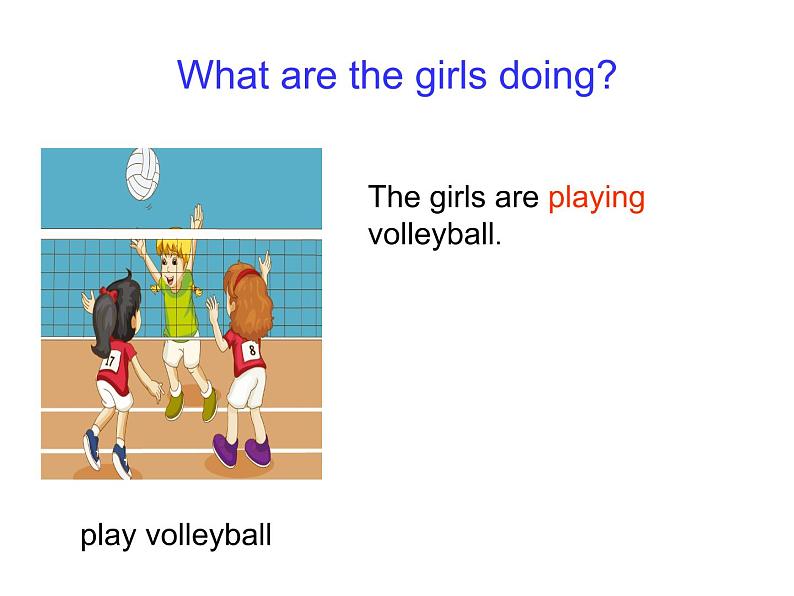 人教精通版小学英语五下 Unit6 We are watching the games.(Lesson32) 课件05