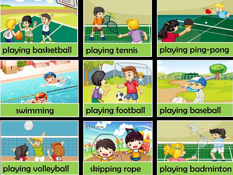 人教精通版小学英语五下 Unit6 We are watching the games.(Lesson35) 课件02