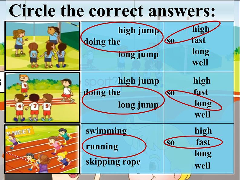 人教精通版小学英语五下 Unit6 We are watching the games.(Lesson35) 课件08