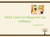 人教精通版小学英语六下 Unit1 I went to Sanya for my holidays.(Lesson6) 课件