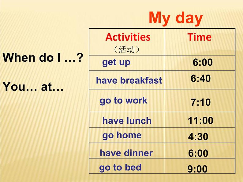 译林版小学英语四下 Unit3 My day(第1课时) 课件08