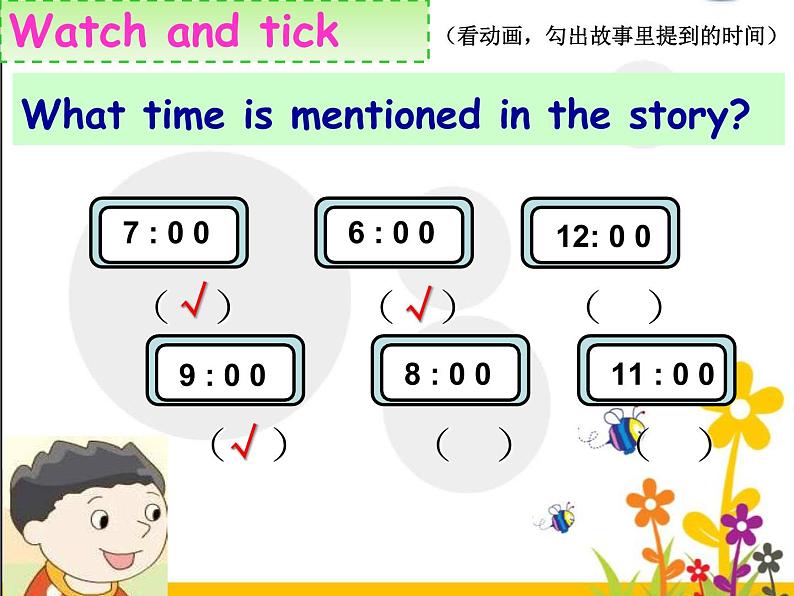 译林版小学英语三下 Unit6 What time is it？(第1课时) 课件05