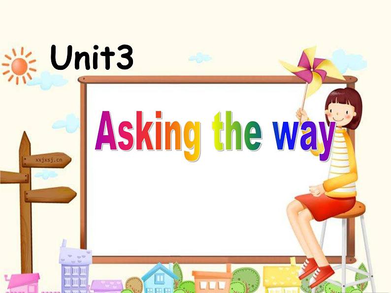 译林版小学英语五下 Unit3 Asking the way(第1课时) 课件第1页