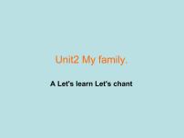 人教版 (PEP)三年级下册Unit 2 My family Part A教学课件ppt