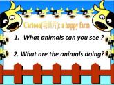 外研版（三起）小学英语六下 Module3 Unit2 The cows are drinking water.  课件