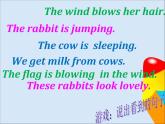 外研版（三起）小学英语六下 Module3 Unit2 The cows are drinking water.  课件