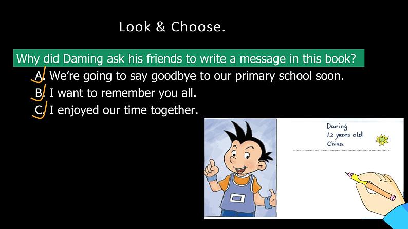 外研版（三起）小学英语六下 Module9 Unit1 Best wishes to you 课件第5页