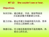 外研版（三起）小学英语六下 Module7 Unit2 She couldn't see or hear. 课件