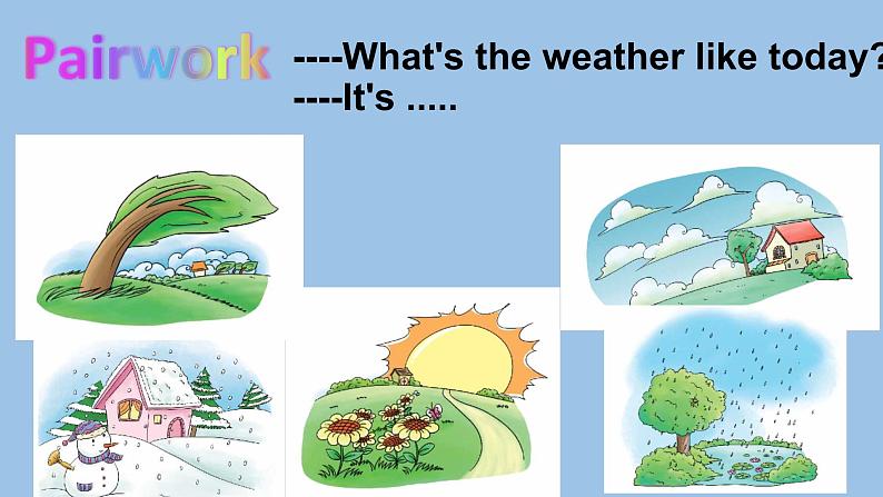 陕旅版小学英语五下 Unit5 What's the Weather like Today？ partA 课件05