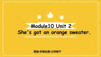 小学英语Unit 2  She’s got an orange sweater.课文内容ppt课件