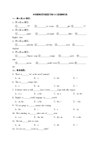 小升初英语专题复习卷(三)冠词和代词