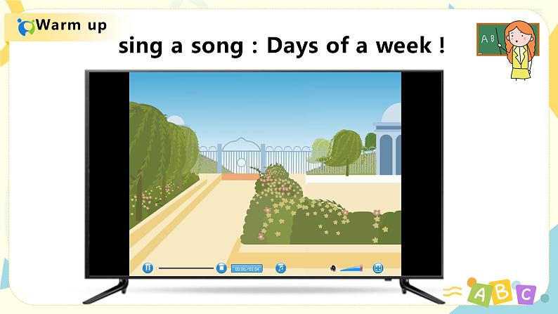 Unit2《my week》第一课时PBLet 's try~Let 's talk教学课件第3页