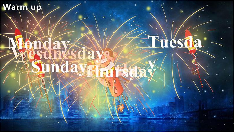 Unit2《my week》第一课时PBLet 's try~Let 's talk教学课件第4页