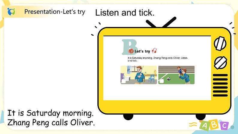 Unit2《my week》第一课时PBLet 's try~Let 's talk教学课件第8页