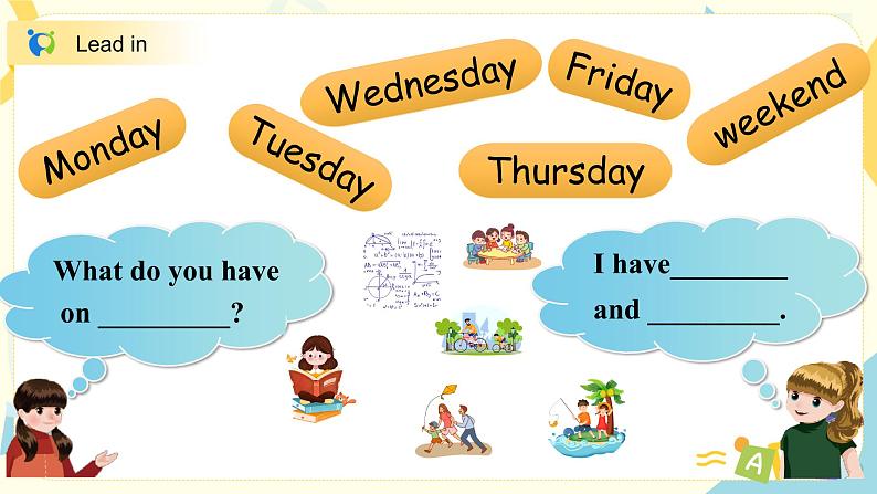 unit2 《My week》第二课时PB Let's learn~group work课件+教案+音频04