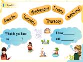 unit2 《My week》第二课时PB Let's learn~group work课件+教案+音频