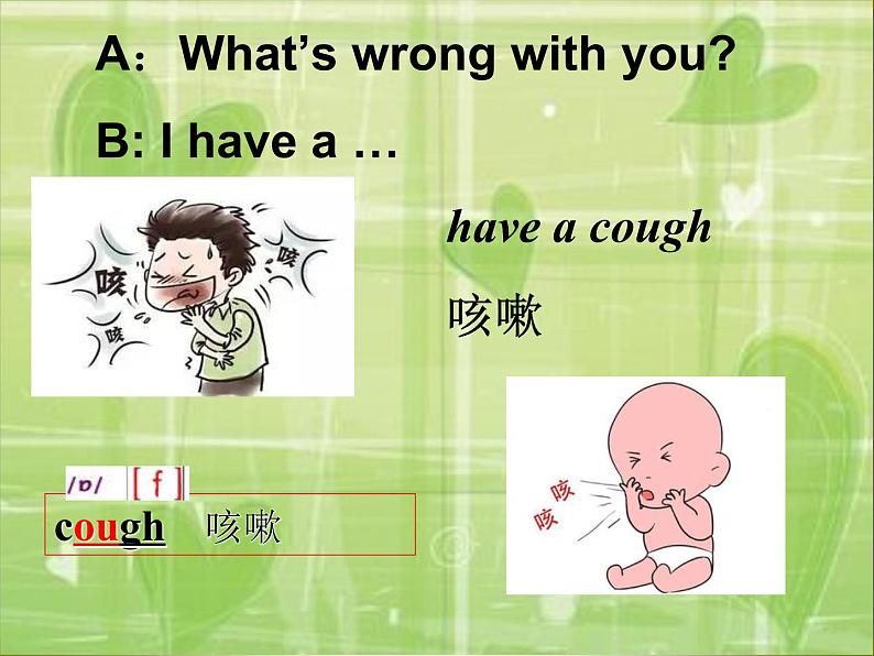 人教精通版小学英语五下 Unit4 What 's wrong with you？(Lesson20) 课件第4页