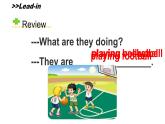 人教精通版小學(xué)英語五下 Unit6 We are watching the games.(Lesson32) 課件
