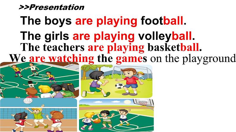 人教精通版小学英语五下 Unit6 We are watching the games.(Lesson32) 课件07