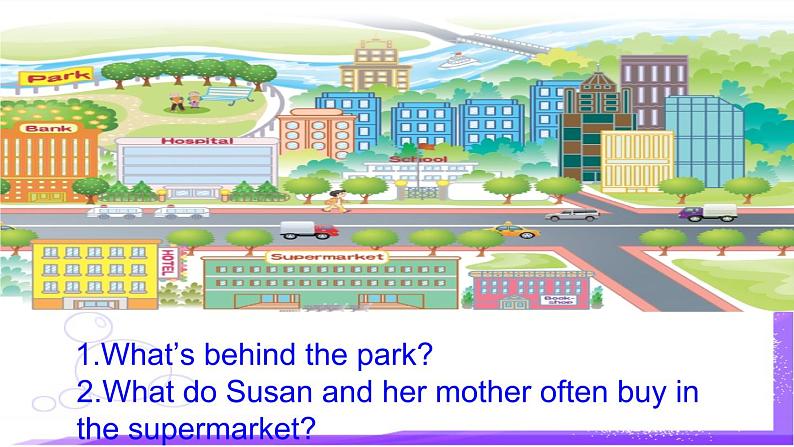 人教精通版小学英语六下 Unit2 There is a park near my home.(Lesson8) 课件第7页