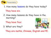 人教精通版小学英语四下 Unit3 What subject do you like best？(Lesson13) 课件