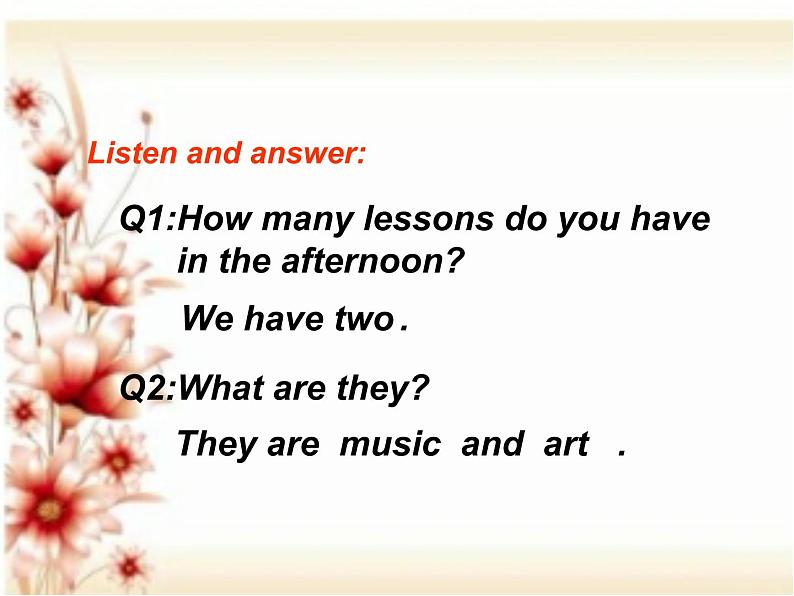 人教精通版小学英语四下 Unit3 What subject do you like best？(Lesson14) 课件07