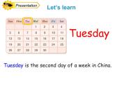 人教精通版小學(xué)英語四下 Unit4 There are seven days in a week.(Lesson20) 課件