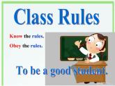 人教精通版小学英语五下 Unit3 We should obey the rules.(Lesson14) 课件