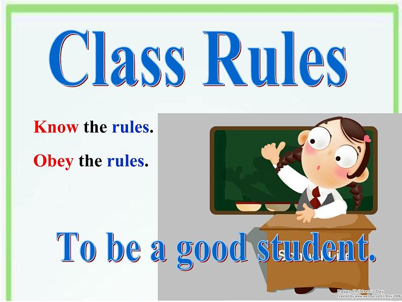 人教精通版小学英语五下 Unit3 We should obey the rules.(Lesson14) 课件02