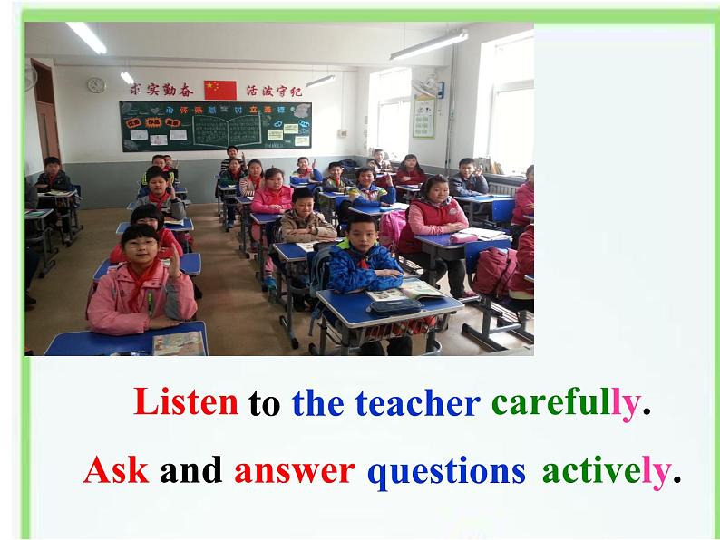 人教精通版小学英语五下 Unit3 We should obey the rules.(Lesson14) 课件05