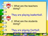 人教精通版小學(xué)英語五下 Unit6 We are watching the games.(Lesson31) 課件