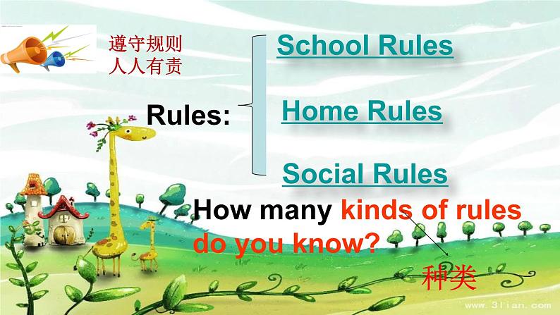 人教精通版小学英语五下 Unit3 We should obey the rules.(Lesson18) 课件04