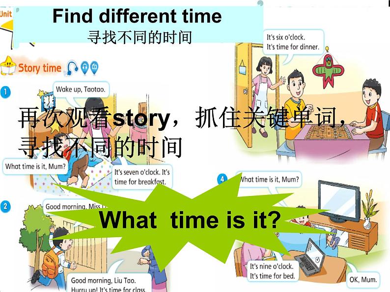 译林版小学英语三下 Unit6 What time is it？(第1课时) 课件08