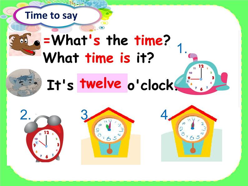 译林版小学英语三下 Unit6 What time is it？(第3课时) 课件第7页