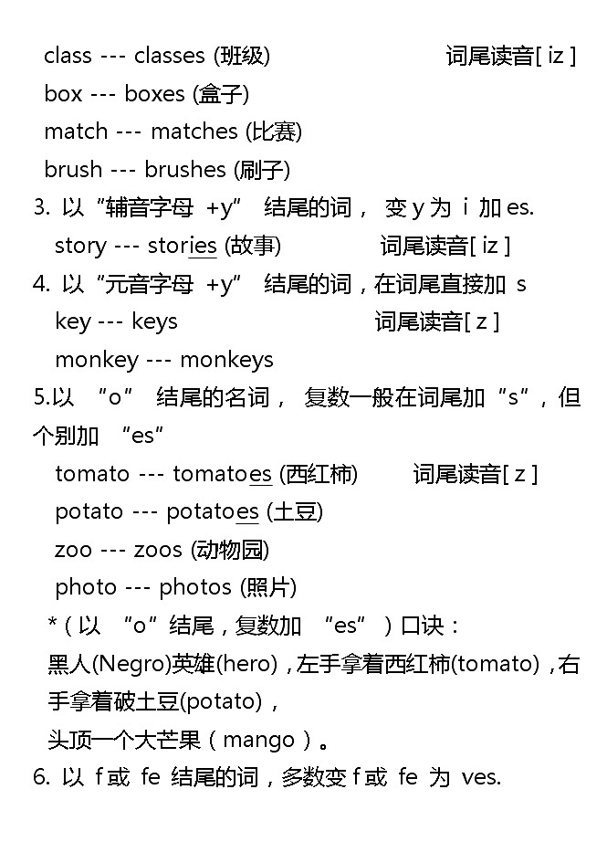 小学英语语法大全详解（附练习）第3页