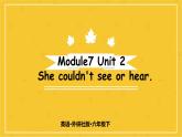 Module 7 Unit 2　She couldn't see or hear.  课件PPT+练习课件+音视频素材