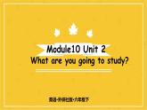 Module 10 Unit 2　What are you going to study？  课件PPT+练习课件+音视频素材