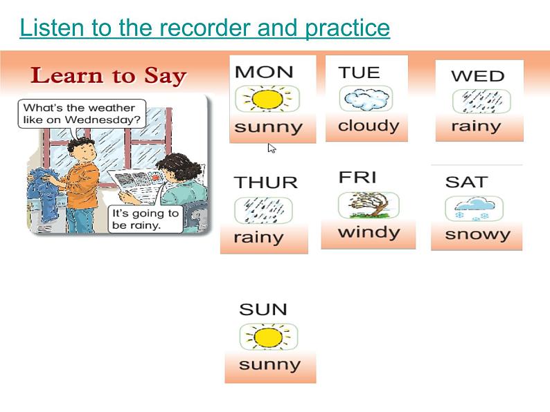 北师大版五下英语 Unit11 Weather Lesson2 课件07