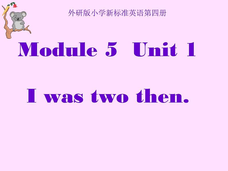 外研版（三起）小学英语四下 M5 U1 I was two then. 课件05