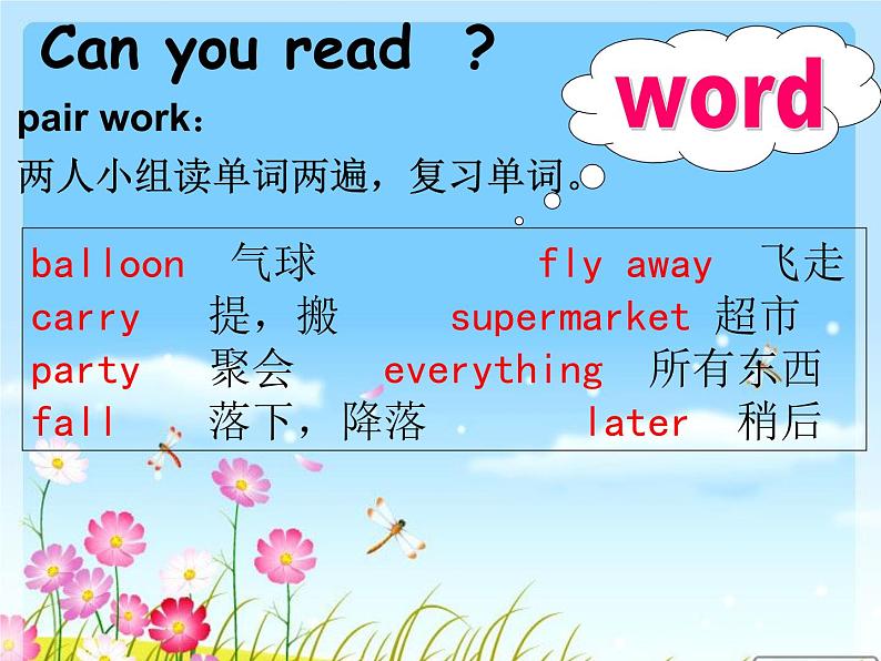 外研版（三起）小学英语六下 Module4 Unit1 The balloons are flying away! 课件08