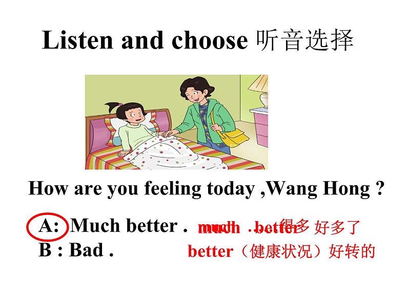 鲁科版（五四制）小学英语五下 3.2 How are you feeling today？ 课件04