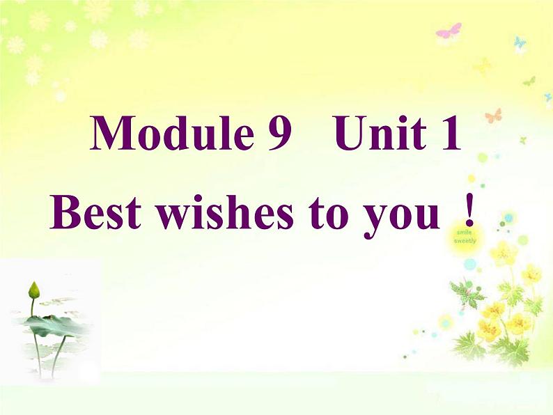 外研版（三起）小学英语六下 Module9 Unit1 Best wishes to you!  课件08