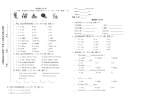 人教（新起点）三下英语期末1（含答案及听力书面材料，音频 ）练习题