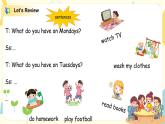 unit2《My week》第三课时PB&PC Read and write~Story time课件PPT