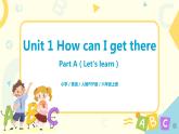 人教版PEP六上《Unit 1 How can I get there PA （Let's learn）》课件+教学设计+素材